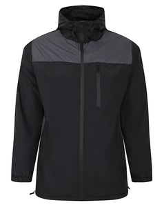 Bigdude Showerproof Windbreaker Jacket Black/Charcoal
